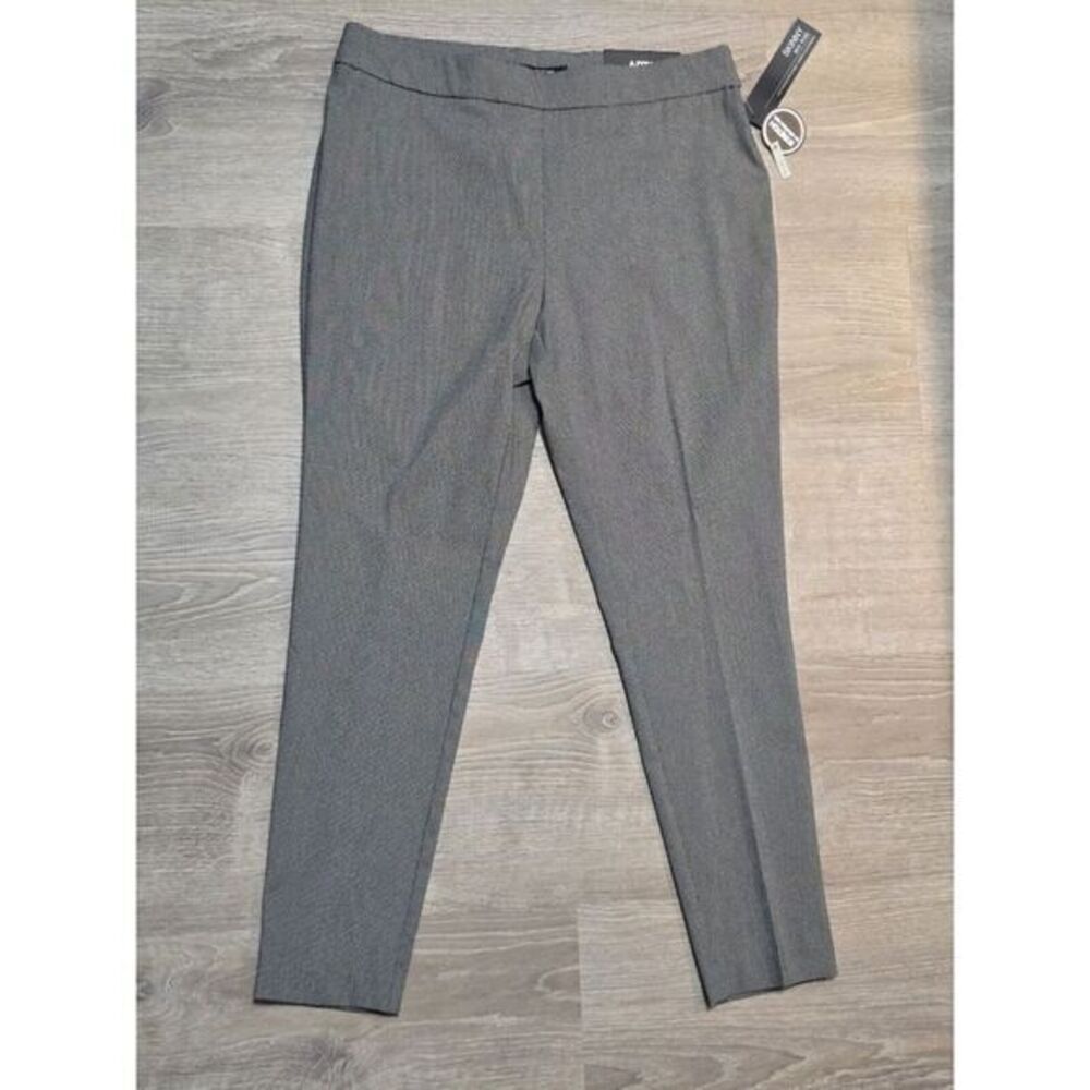 NWT Apt. 9 Women's Black White Skinny Mid Rise Dress Pants Size 12P